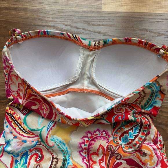 Lauren Ralph Lauren Boho Sunrise Paisley Mio One-Piece Multi Swimsuit - Picture 9 of 16